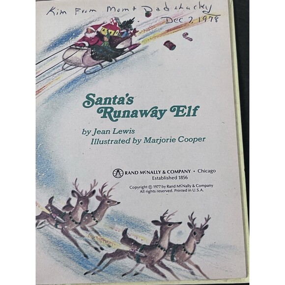 20 VTG 50-70s Rand McNally Junior Elf Childrens Nursery Mini Books Shower Gifts - Picture 3 of 5